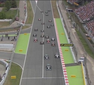 La Partenza del Gp di Spagna con le Mercedes subito in testa seguite dalla sorprendente Williams di Bottas