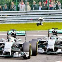 contatto Hamilton Rosberg Belgio