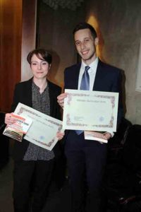 Anna Dichiarante e Claudio Pellecchia vincitori del Premio Siani 2015 della Scuola di Giornalismo Suor Orsola Benincasa