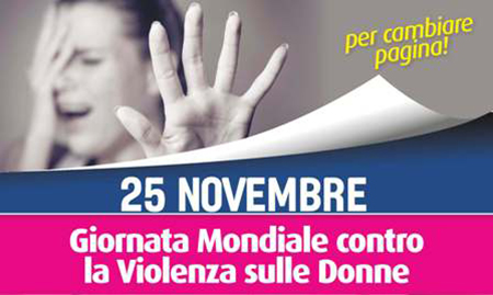 25 novembre Giornata mondiale contro la violenza sulle donne