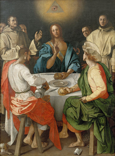Cena in Emmaus, di Pontormo