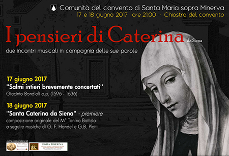 'I Pensieri di Caterina da Siena - Due incontri musicali in compagnia delle sue parole'