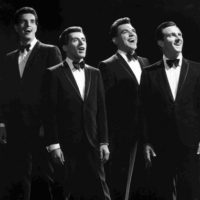 E15Seasons - for J. Soeder - THE FOUR SEASONS: (from left) Bob Gaudio, Frankie Valli, Nick Massi, Tommy DeVito. Photo Courtesy of The Four Seasons. Maximum width 63.63 picas at 200 dpi. 6/11/08
