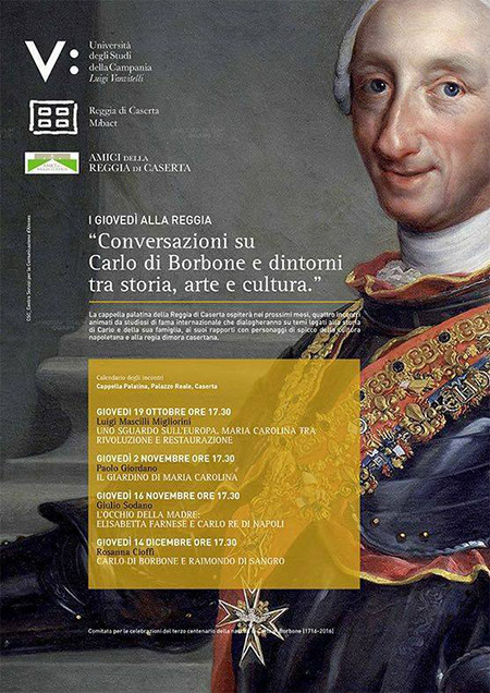 'I giovedì alla Reggia - Conversazioni su Carlo di Borbone e dintorni tra storia, arte e cultura'