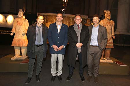 Paolo Giulierini, Luigi de-Magistris, Alessandro Cecchi Paone e Fabio Di Gioia