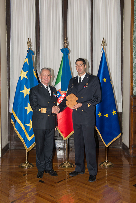 Ammiraglio Valter Girardelli e Guardiamarina Emanuele Lo Schiavo