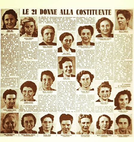 Le 21 donne alla Costituente