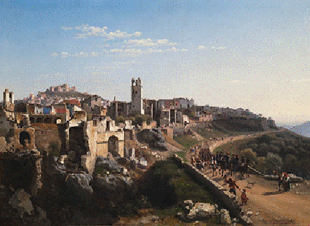 'Melfi distrutta dal terremoto del 14 agosto 1851' di Nicola Palizzi 