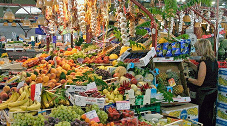 mercato commercio frutta