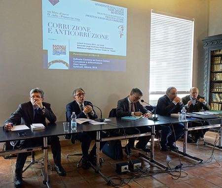 Raffaele Cantone, Isaia Sales, Vincenzo Omaggio, Giuliano Balbi e Lucio d'Alessandro