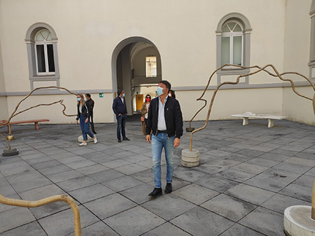 Matteo Renzi al Museo Madre di Napoli