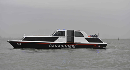 Imbarcazione dei Carabinieri di Venezia