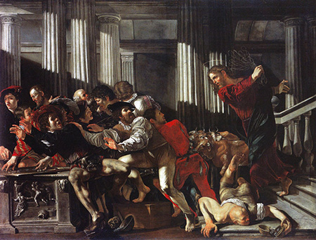 Cacciata dei mercanti dal tempio - Cecco del Caravaggio