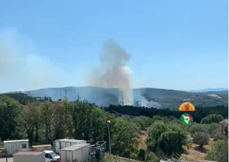 Incendio a Monterotondo Marittimo (GR)