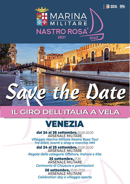  'Marina Militare Nastro Rosa Tour' a Venezia