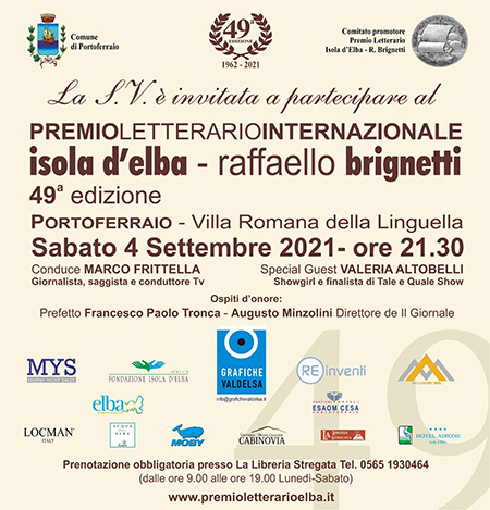 Premio Letterario Internazionale Isola d'Elba - R. Brignetti 2021
