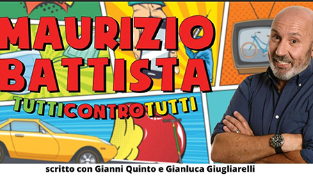 Maurizio Battista andrà in scena in 'Tutti contro tutti'