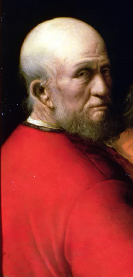 Giorgione, Le Tre Età dell'Uomo, particolare anziano