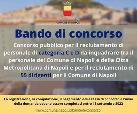 Bando di concorso Comune di Napoli