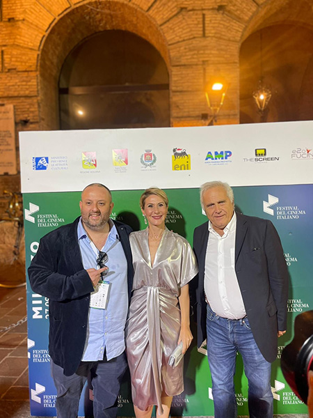 Daniele Gangemi, Diletta Giuffrida e Claudio Bucci - Foto Festival del Cinema Italiano