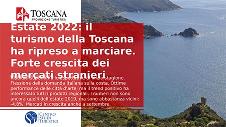 Stime turismo estate 2022 Toscana