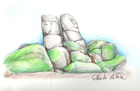 La Stonehenge d'Italia - disegno di Daniela La Cava