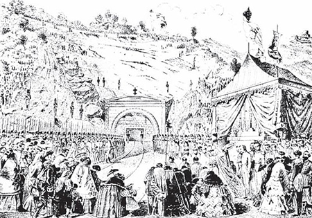 Galleria dell'Orco - inaugurazione 31 maggio 1858
