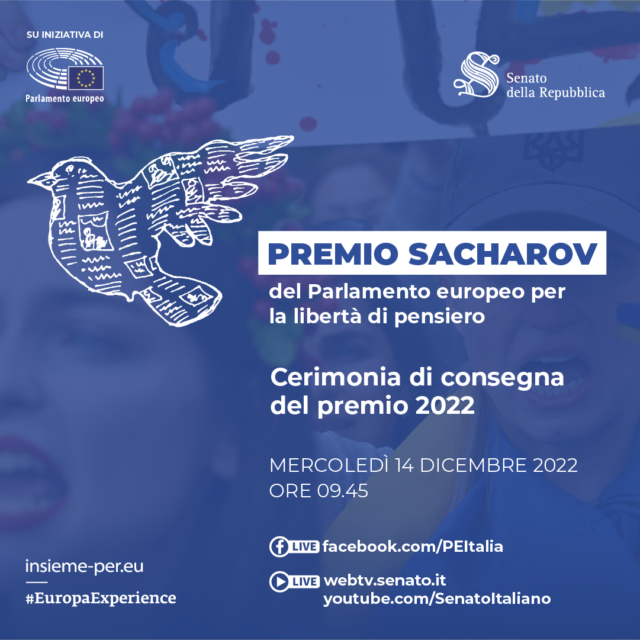 Premio Sacharov 2022 per la libertà di pensiero