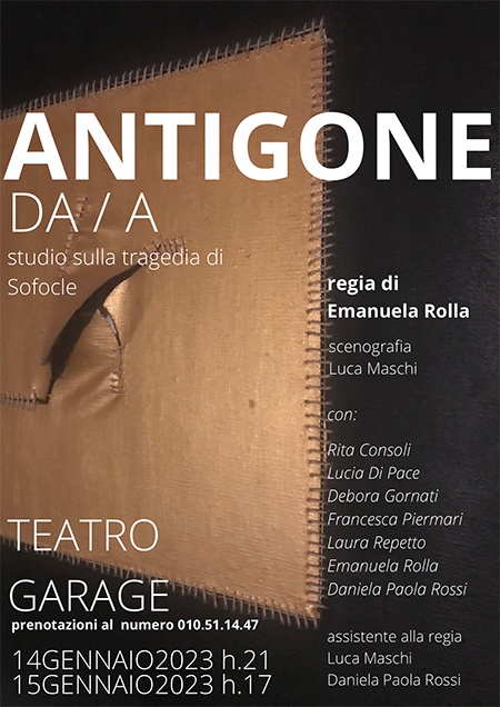'Antigone DA / A studio sulla tragedia di Sofocle'