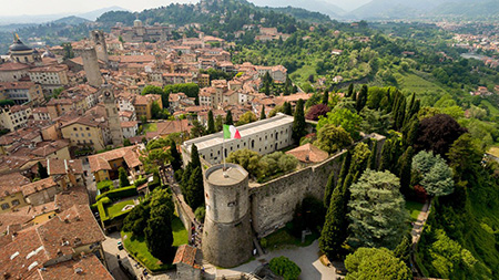 Rocca di Bergamo dall'alto