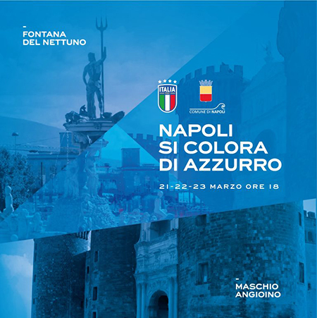 Napoli si colora di Azzurro