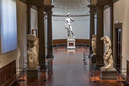 Galleria dell'Accademia di Firenze David - Prigioni - foto Guido Cozzi