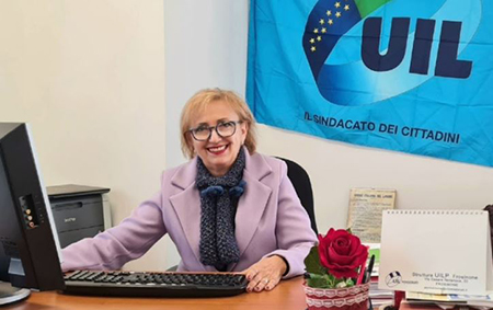 Anita Tarquini, Segretaria generale della UIL di Frosinone